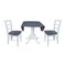 International Concepts 42 in. Dual Drop Leaf Dining Table with 2 Madrid LadderBack Chairs K05-42DP-C2-2 - alternate 2